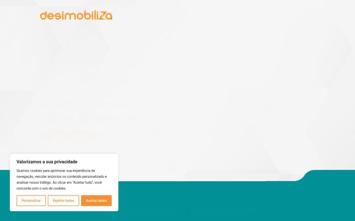 Captura de ecrã de desimobiliza.com.br