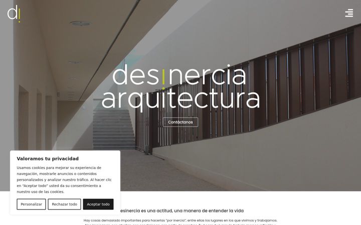 Screenshot of desinercia.com