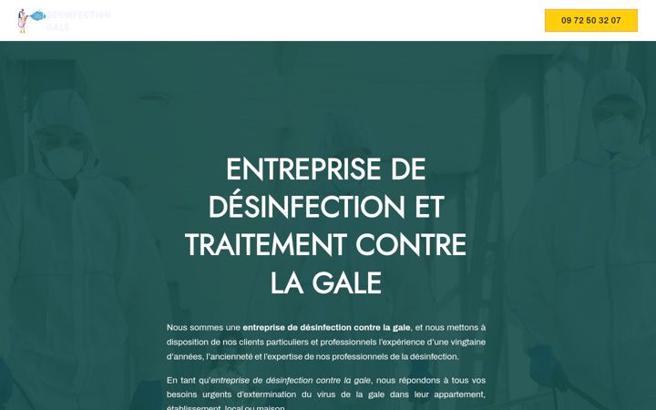 Screenshot of desinfection-gale.fr