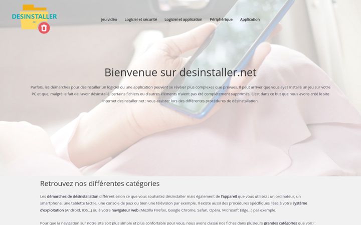 Captură de ecran a desinstaller.net