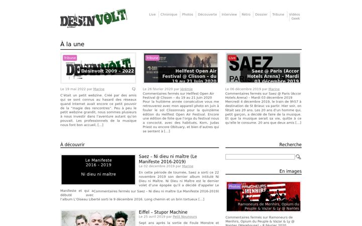 Screenshot of desinvolt.fr