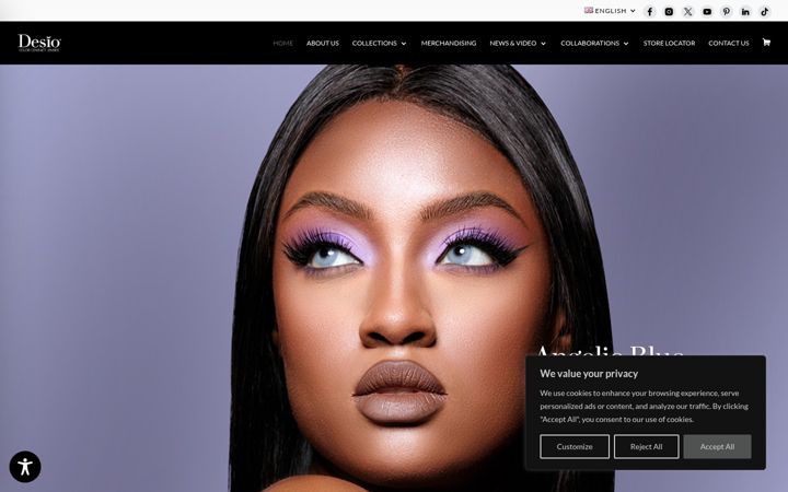 Screenshot of desioeyes.com