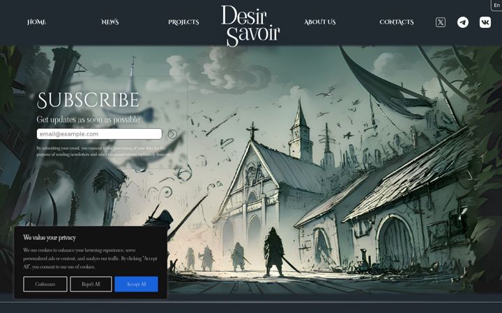 Screenshot of desir-savoir.com