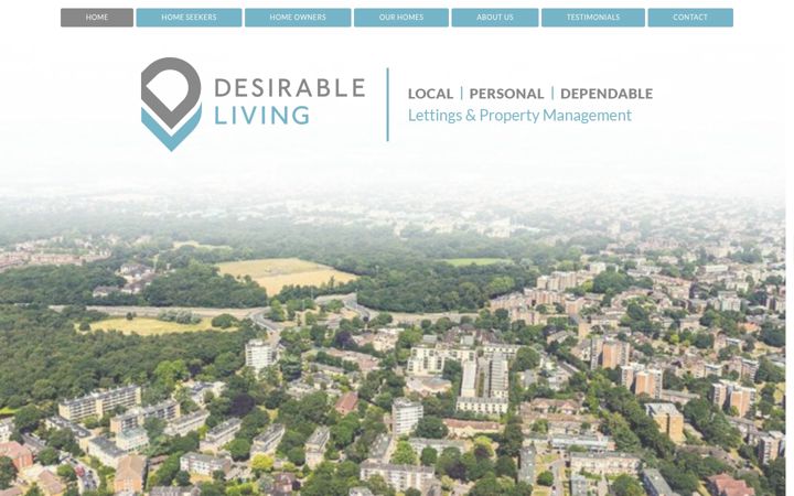 Screenshot of desirableliving.co.uk