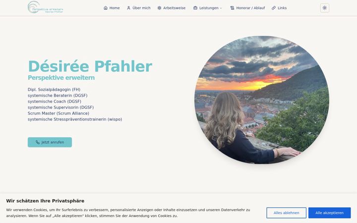 Screenshot of desiree-pfahler.de