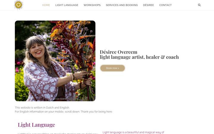 Screenshot di desireeovereem.nl