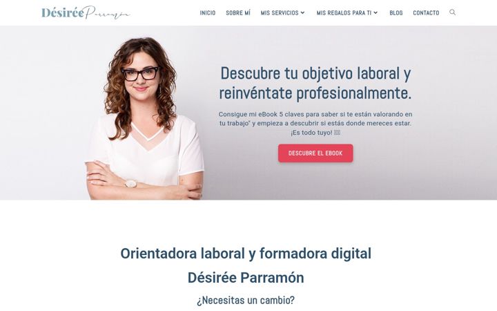 Screenshot of desireeparramon.com