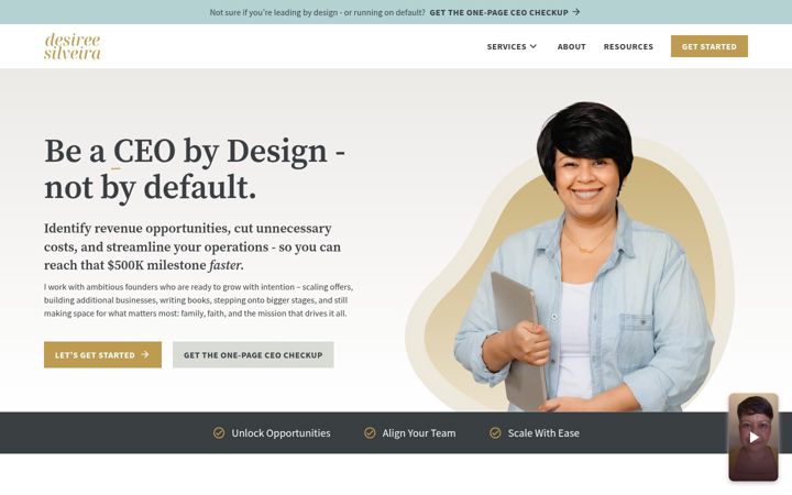 Screenshot of desireesilveira.com