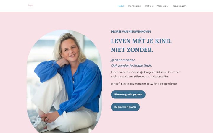 Screenshot of desireevannieuwenhoven.nl