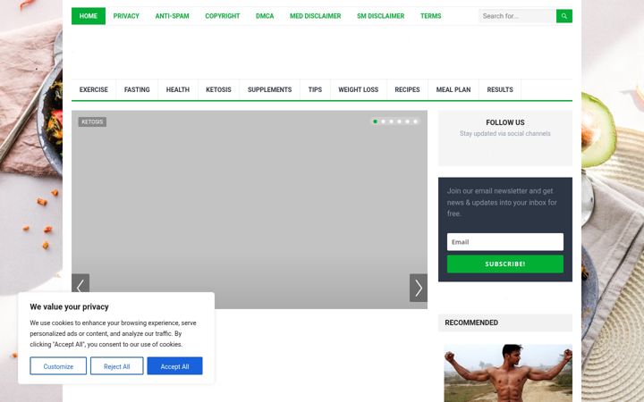 Screenshot of desireketo.com