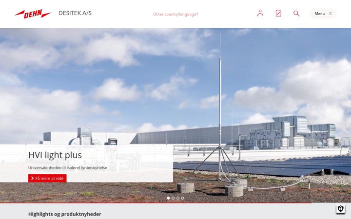 Screenshot of desitek.dk