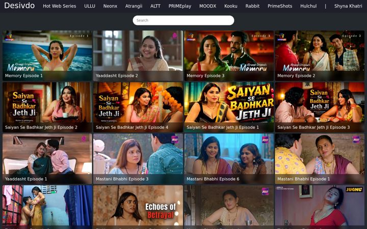 Screenshot of desivdo.tv