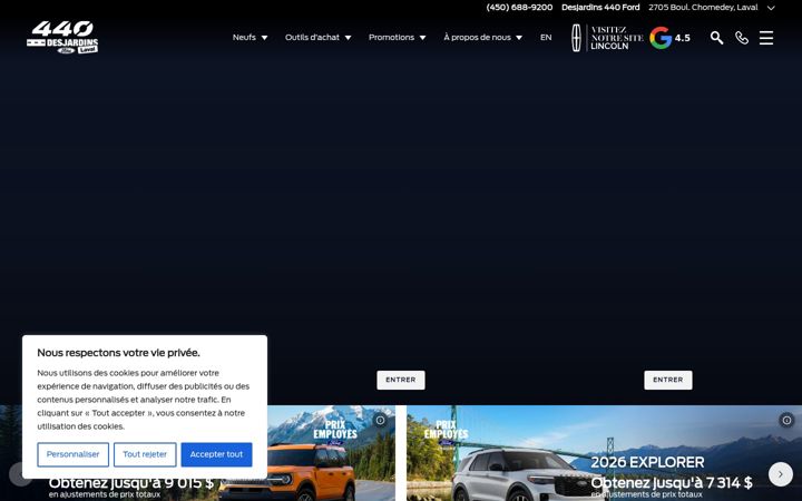 Screenshot von desjardins440ford.ca