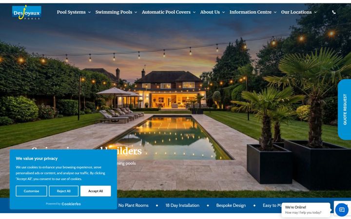 Screenshot of desjoyaux.co.uk