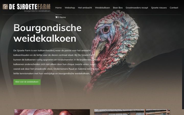 Screenshot di desjroetefarm.nl