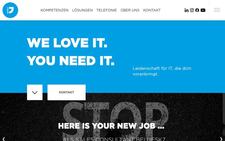 Screenshot of desk7.com