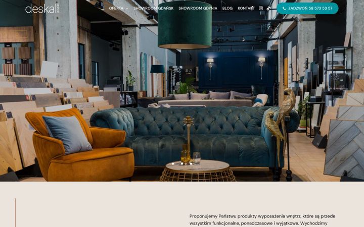 Captură de ecran a deskadesign.pl