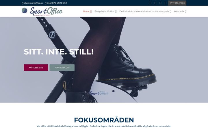 Skærmbillede af deskbike.se