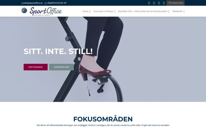 Screenshot di deskcycle.fi