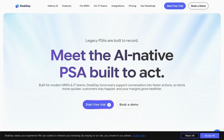 Screenshot of deskday.com