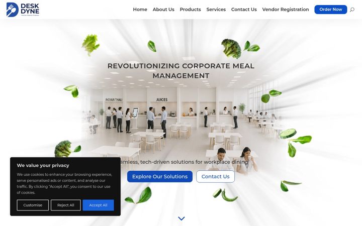 Screenshot of deskdyne.com