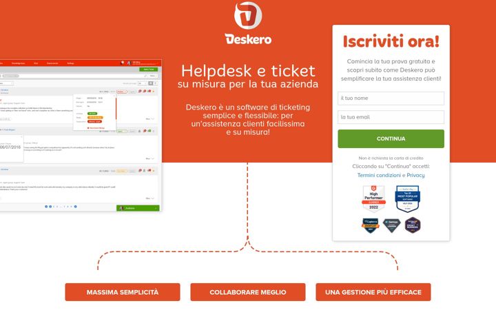 Screenshot of deskero.it
