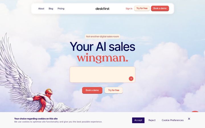 Screenshot of deskfirst.com