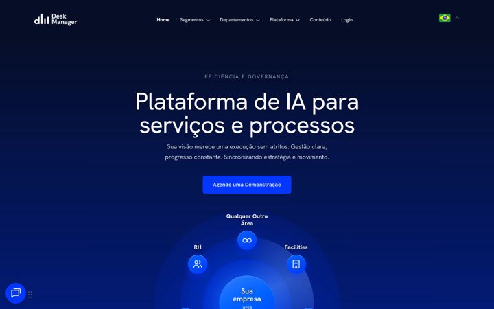 Captura de ecrã de deskmanager.com.br