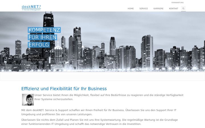 Screenshot of desknet.de