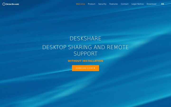Captură de ecran a deskshare.net