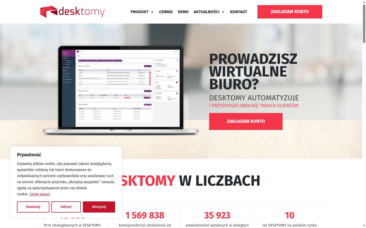 Sutikimo reklamjuostės, rodytos prieš bet kokią sąveiką, ekrano kopija
