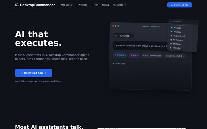 Екранна снимка на desktopcommander.app
