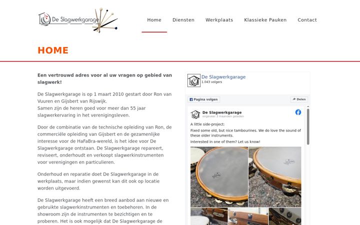 Screenshot di deslagwerkgarage.nl