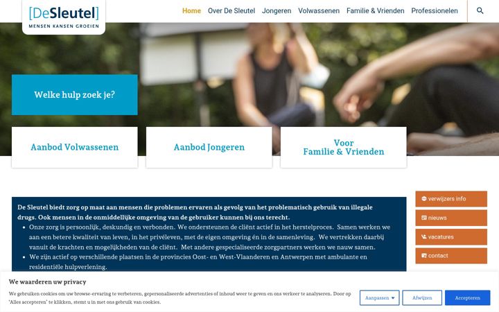 Screenshot of desleutel.be