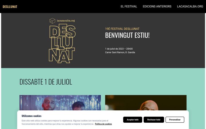Screenshot of desllunat.com