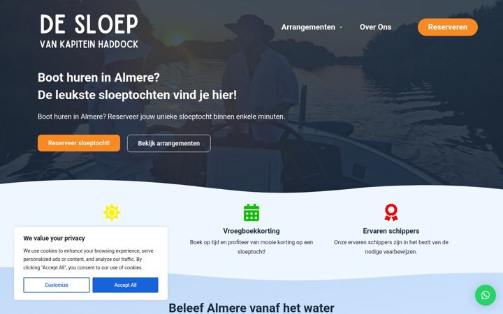 Screenshot of desloepvankapiteinhaddock.nl