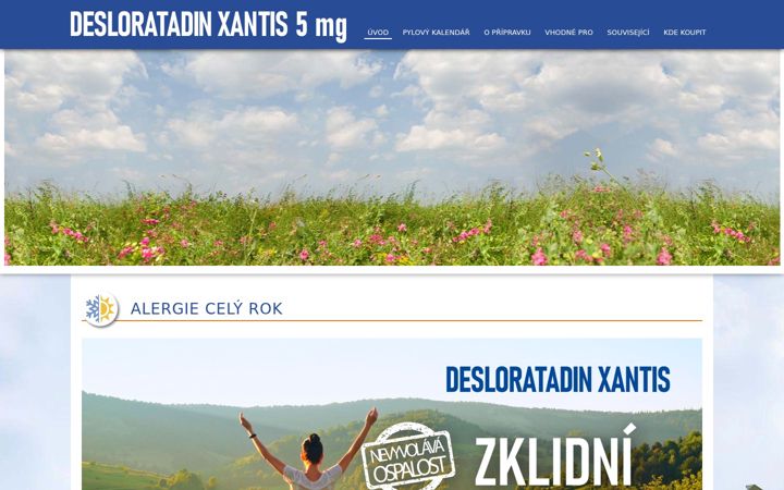 Screenshot von desloratadin.cz