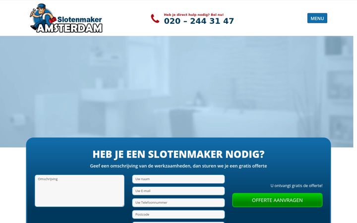 Screenshot of deslotenmakeramsterdam020.nl