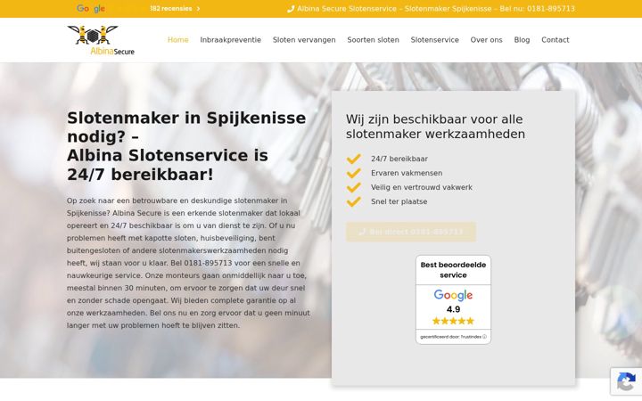 Screenshot of deslotenmakerspijkenisse.nl