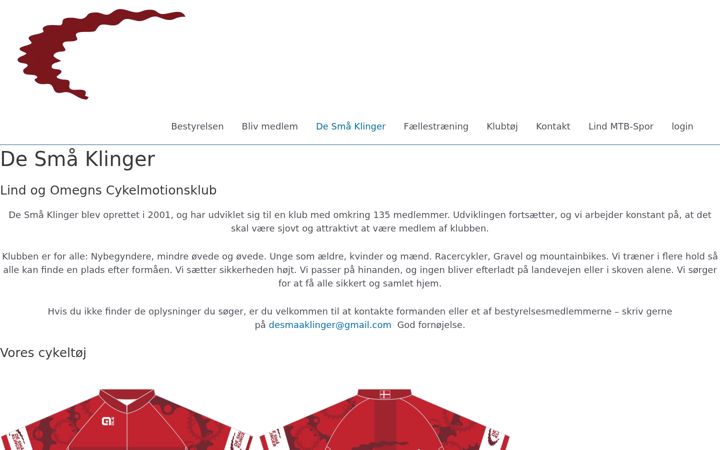 Screenshot of desmaaklinger.dk