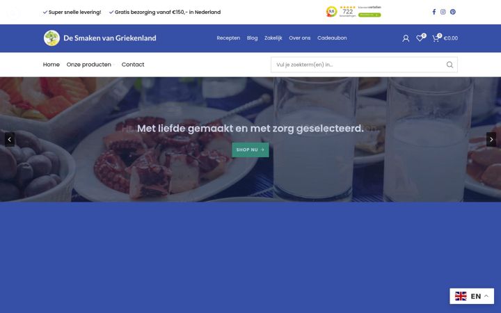 Screenshot of desmakenvangriekenland.nl
