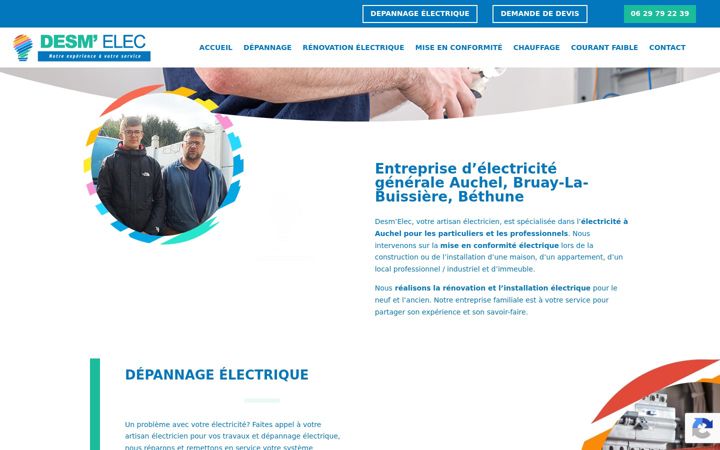 Screenshot του desmelec.fr