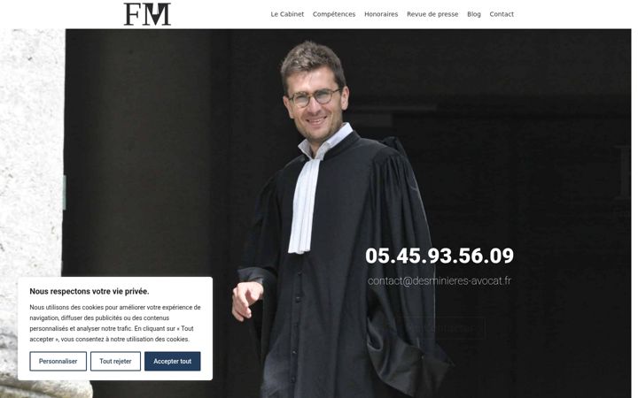 Screenshot of desminieres-avocat.fr