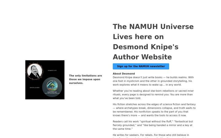 Screenshot of desmondknipe.com