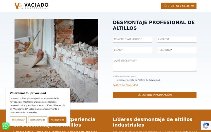 Screenshot of desmontajedealtillos.com