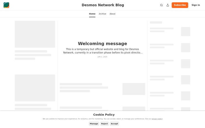 Screenshot of desmos.network