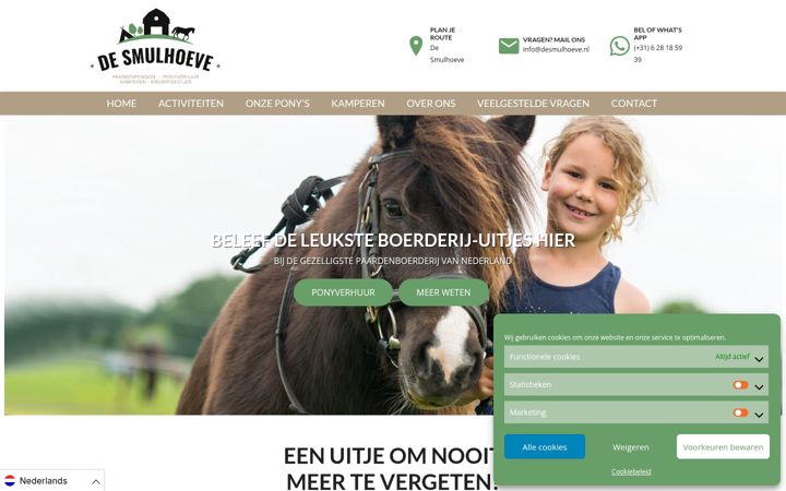 Screenshot of desmulhoeve.nl