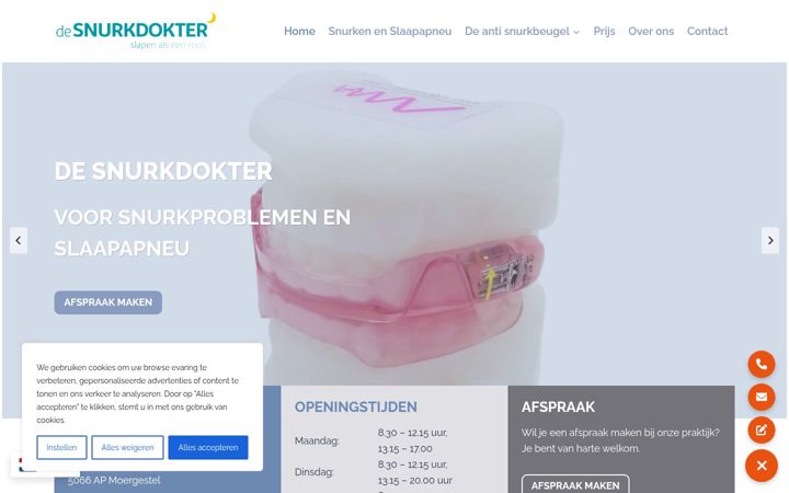 Snímek obrazovky desnurkdokter.nl