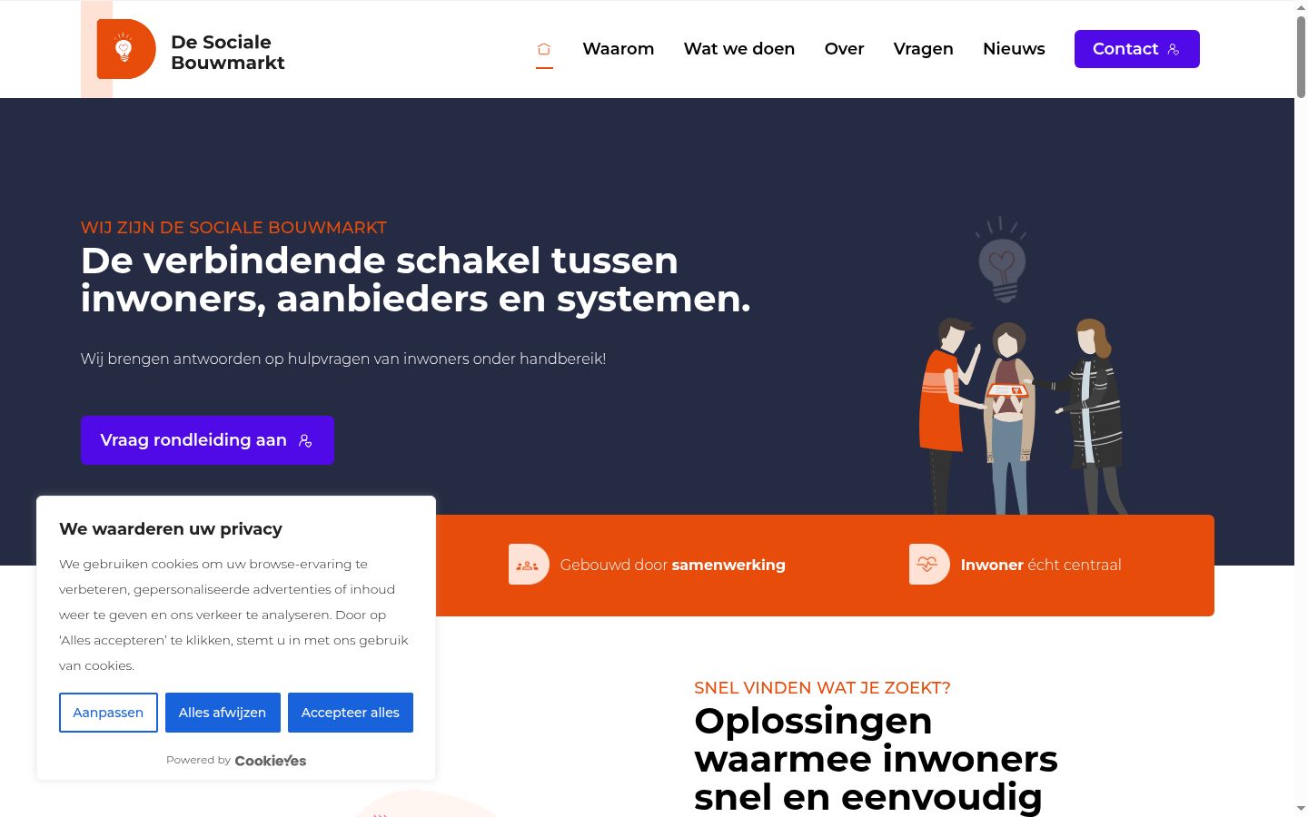 Sutikimo reklamjuostės, rodytos prieš bet kokią sąveiką, ekrano kopija