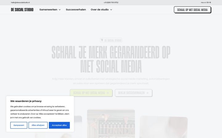 Snímek obrazovky desocialstudio.nl